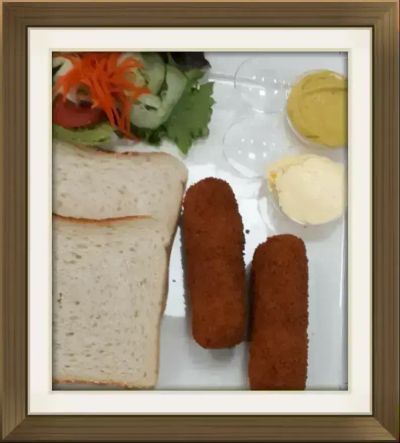 Kroketten met brood