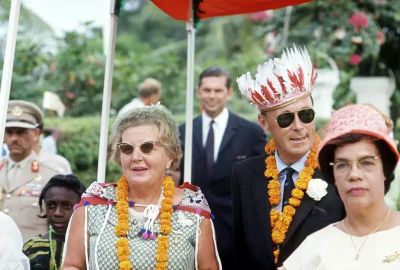 Koningin Juliana en prins Bernhard