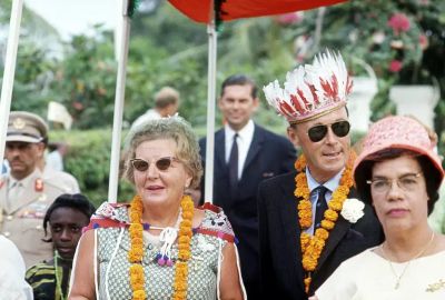 Koningin Juliana en prins Bernhard